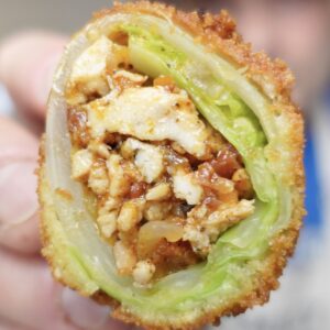 A Bacon and Turkey Cabbage Roll.